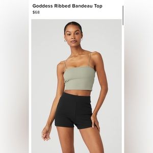 Alo Ribbed Bra Top